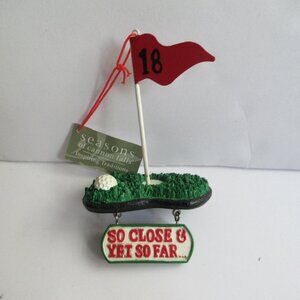 Seasons of Cannon Falls Golf Christmas Ornament 18th Hole So Close & Yet So Far